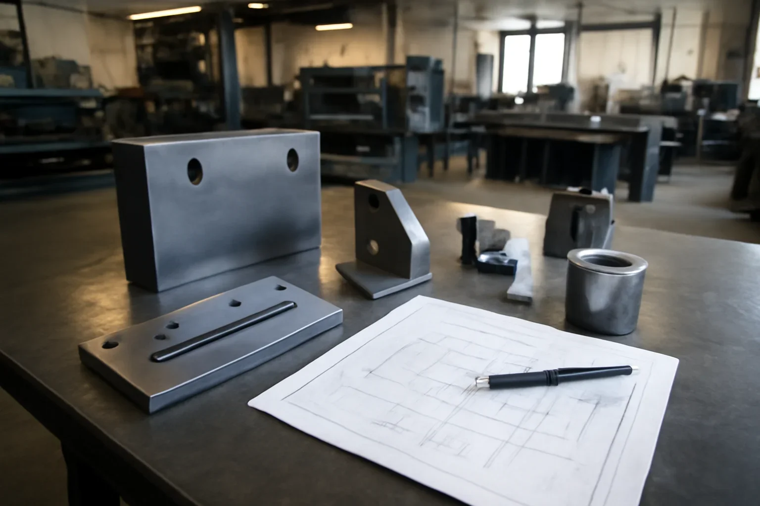 About at Old Bridge Metal Fabrication with custom fabricated metal parts and project planning