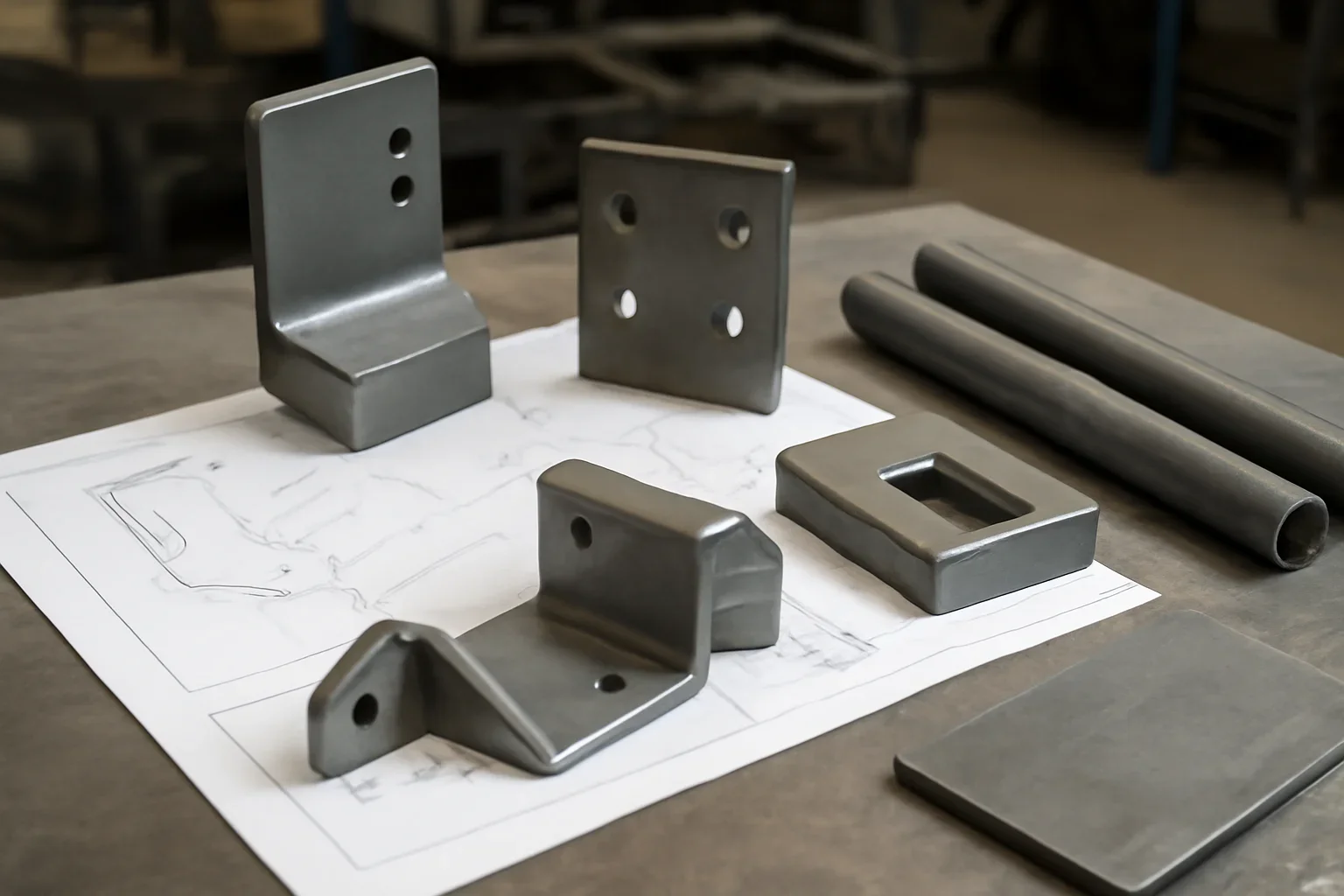 A Contractor’s Checklist for Ordering Custom Metal Parts illustrated with fabricated parts, shop drawings, and practical production context
