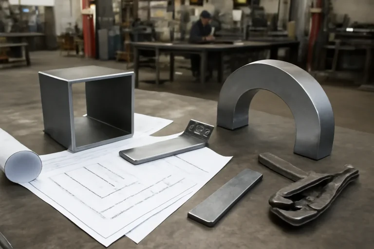 How to Choose a Riverside Metal Fabricator illustrated with fabricated parts, shop drawings, and practical production context