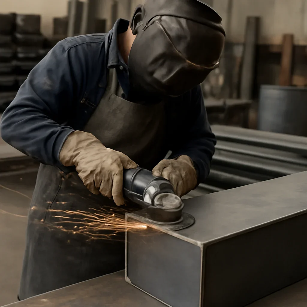 Close-up view supporting the article topic how to choose a riverside metal fabricator