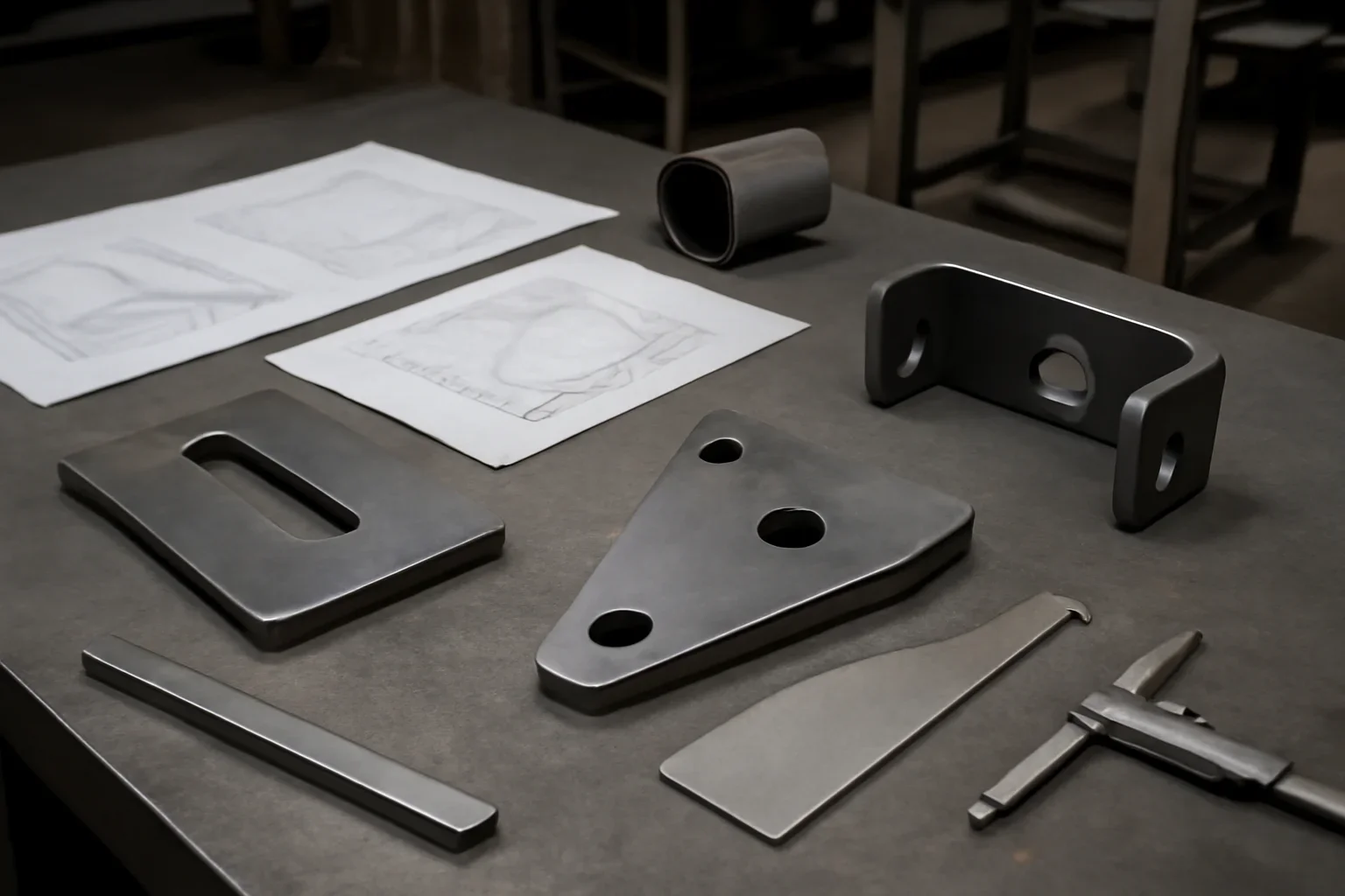 Prototype Fabrication Checklist Before You Send an RFQ illustrated with fabricated parts, shop drawings, and practical production context