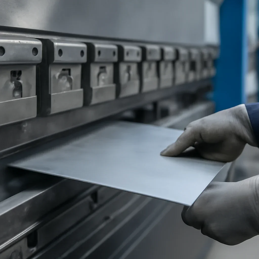 Close-up view supporting the article topic what is sheet metal fabrication? a plain-english guide for buyers