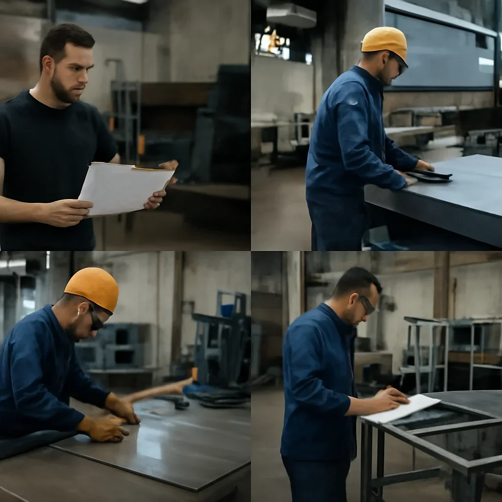 Fabrication workflow for local fabricator vs national job shop from review through production