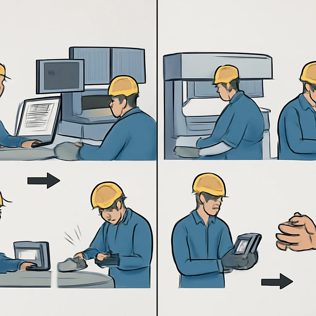 Fabrication workflow for outsource fabrication vs in-house from review through production