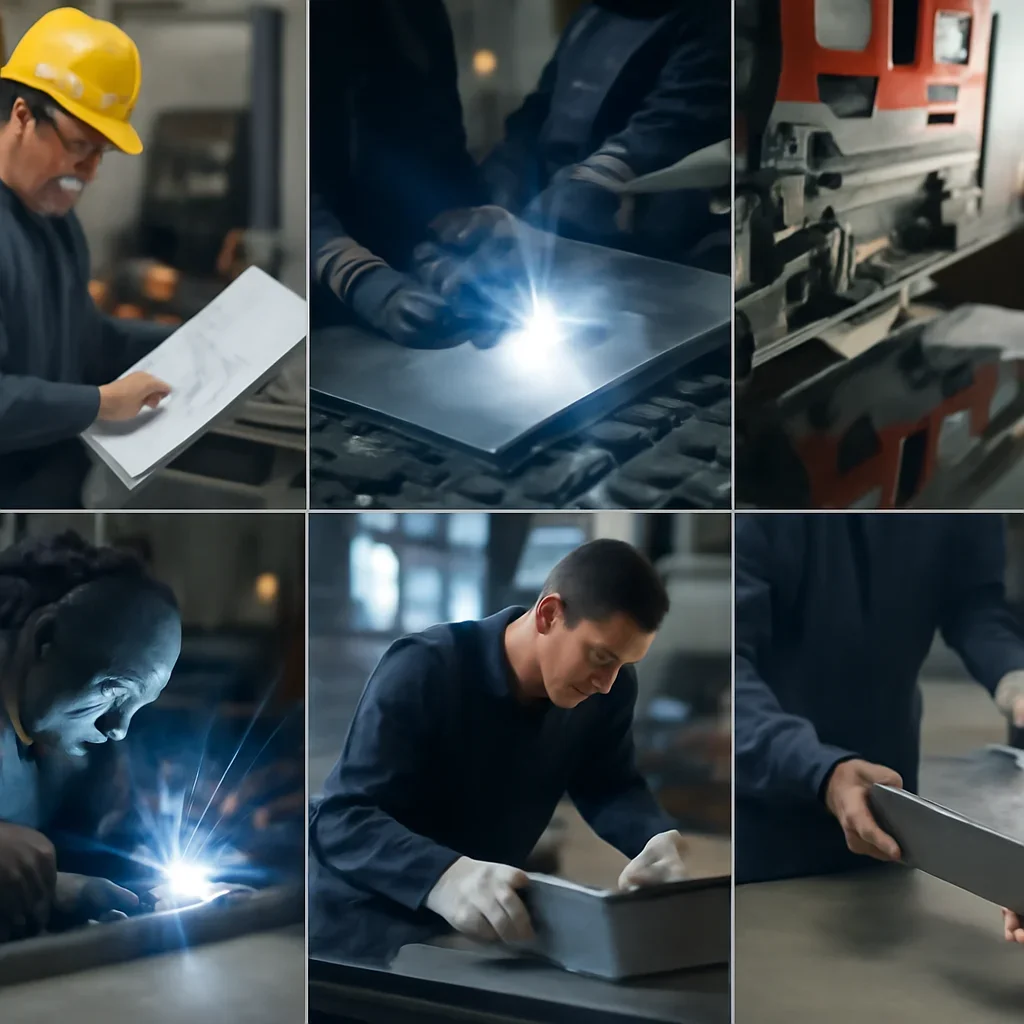 Fabrication workflow for prototype vs production fabrication from review through production