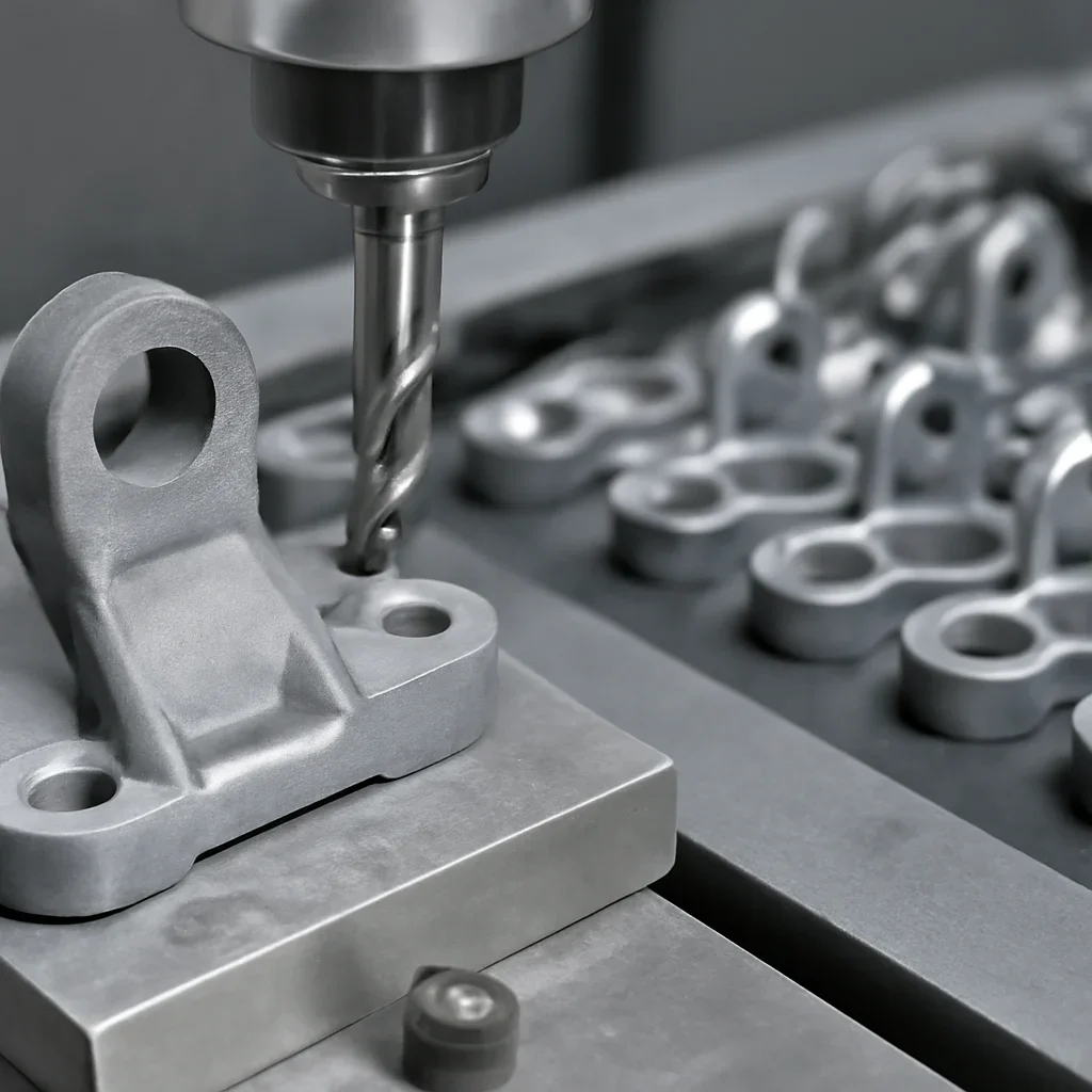 Close-up detail supporting prototype vs production fabrication with parts, materials, and fabrication workflow