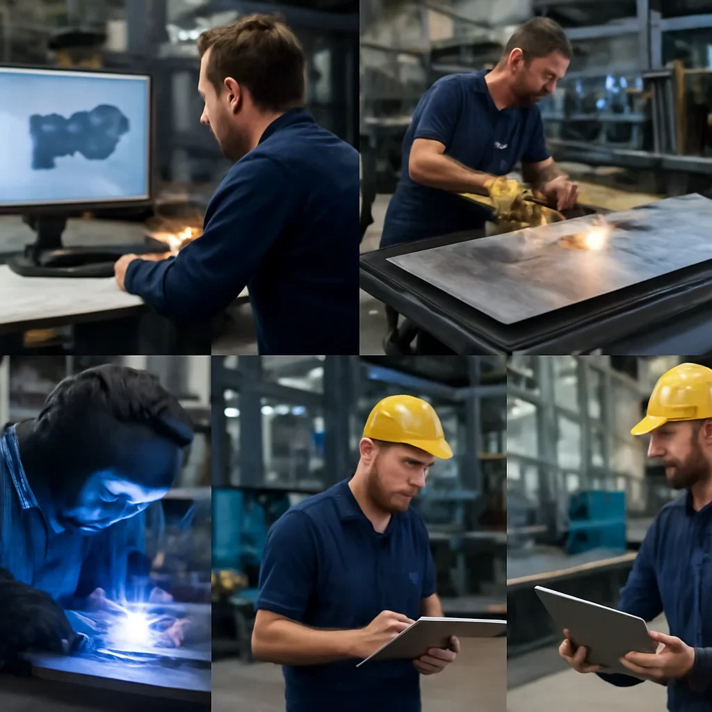 Fabrication workflow for tig vs mig welding from review through production