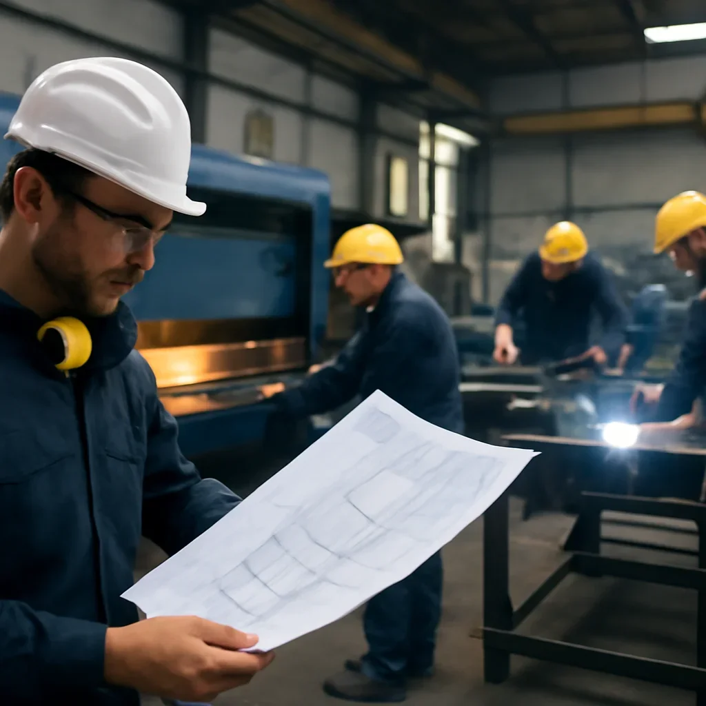 Fabrication workflow for faq from review through production