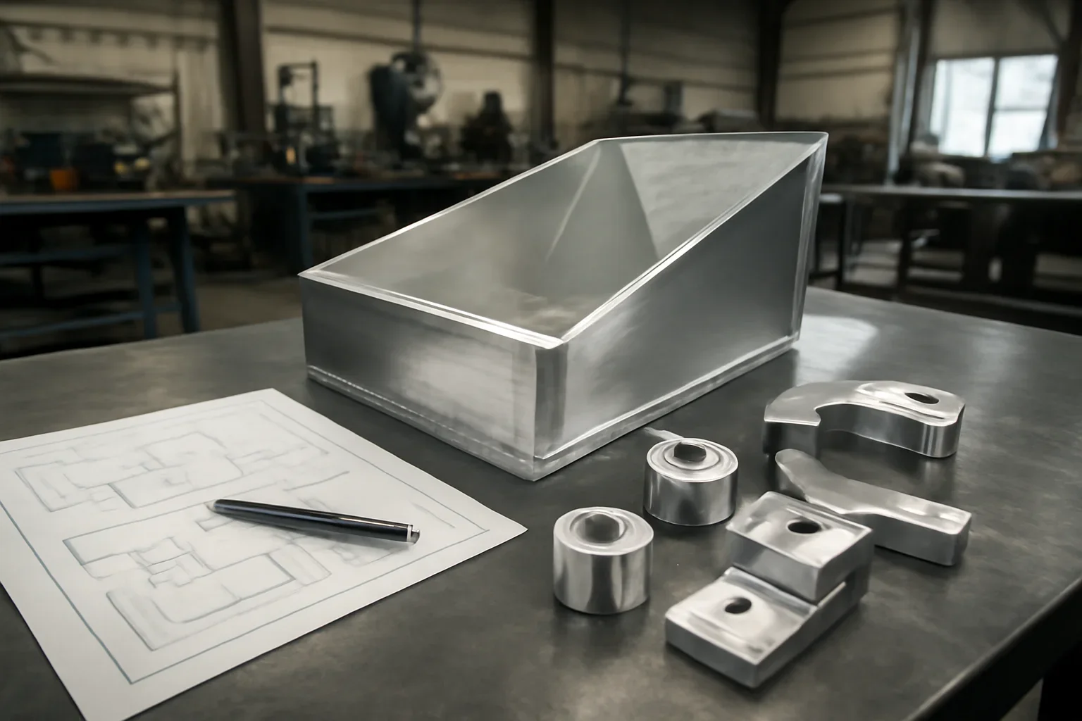 Aluminum Fabrication at Old Bridge Metal Fabrication with custom fabricated metal parts and project planning