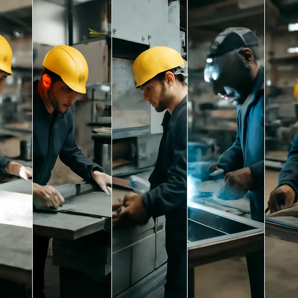 Fabrication workflow for assembly from review through production