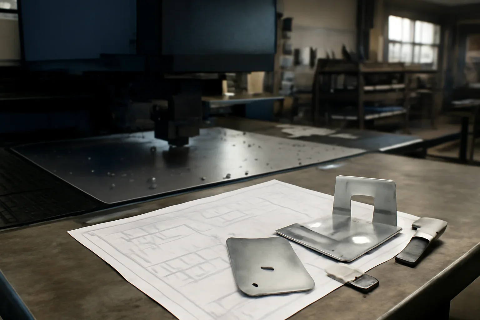 CNC Punching at Old Bridge Metal Fabrication with custom fabricated metal parts and project planning