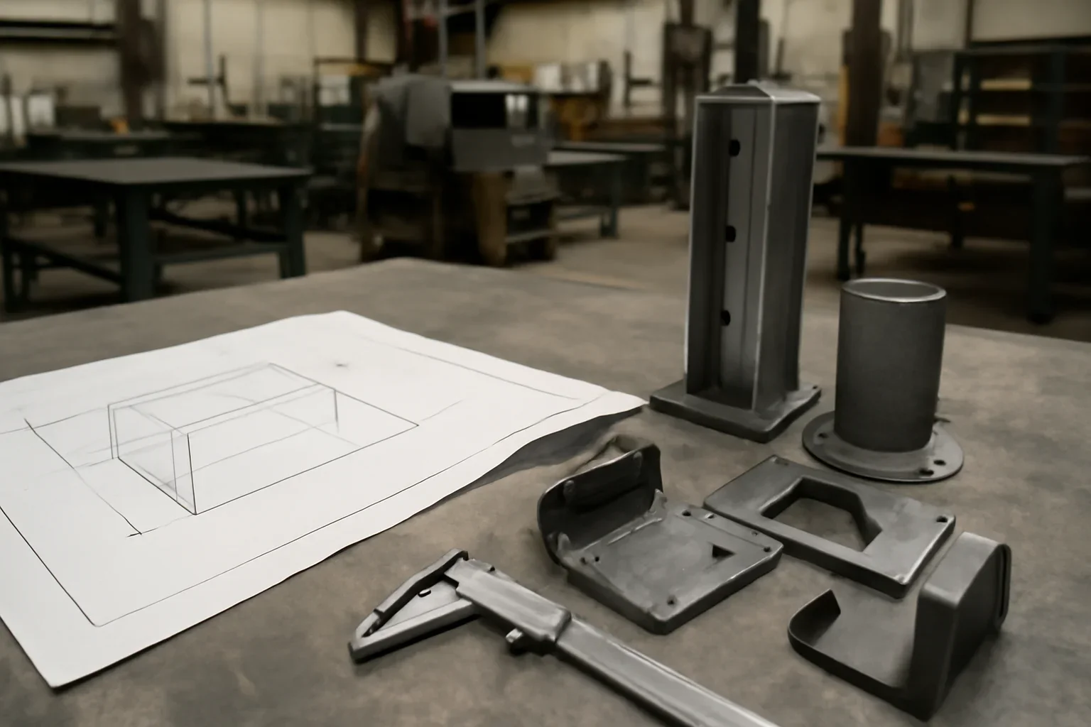 Custom Metal Fabrication at Old Bridge Metal Fabrication with custom fabricated metal parts and project planning