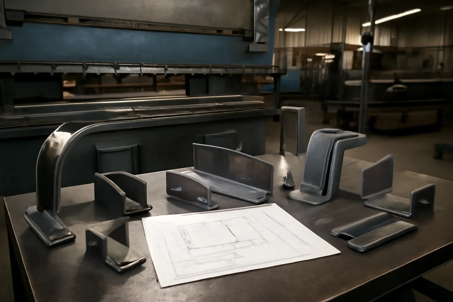 Forming & Bending at Old Bridge Metal Fabrication with custom fabricated metal parts and project planning