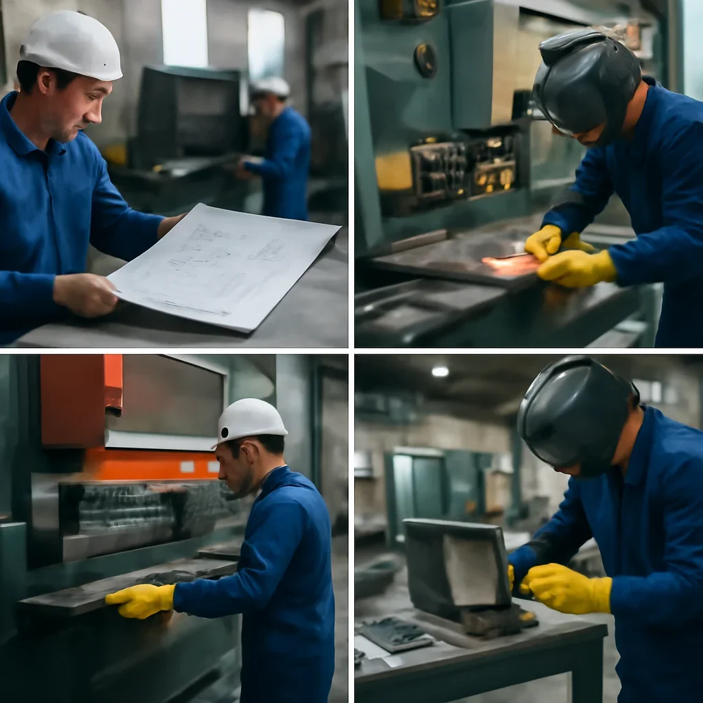 Fabrication workflow for forming & bending from review through production
