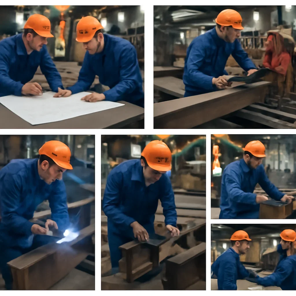 Fabrication workflow for steel fabrication from review through production