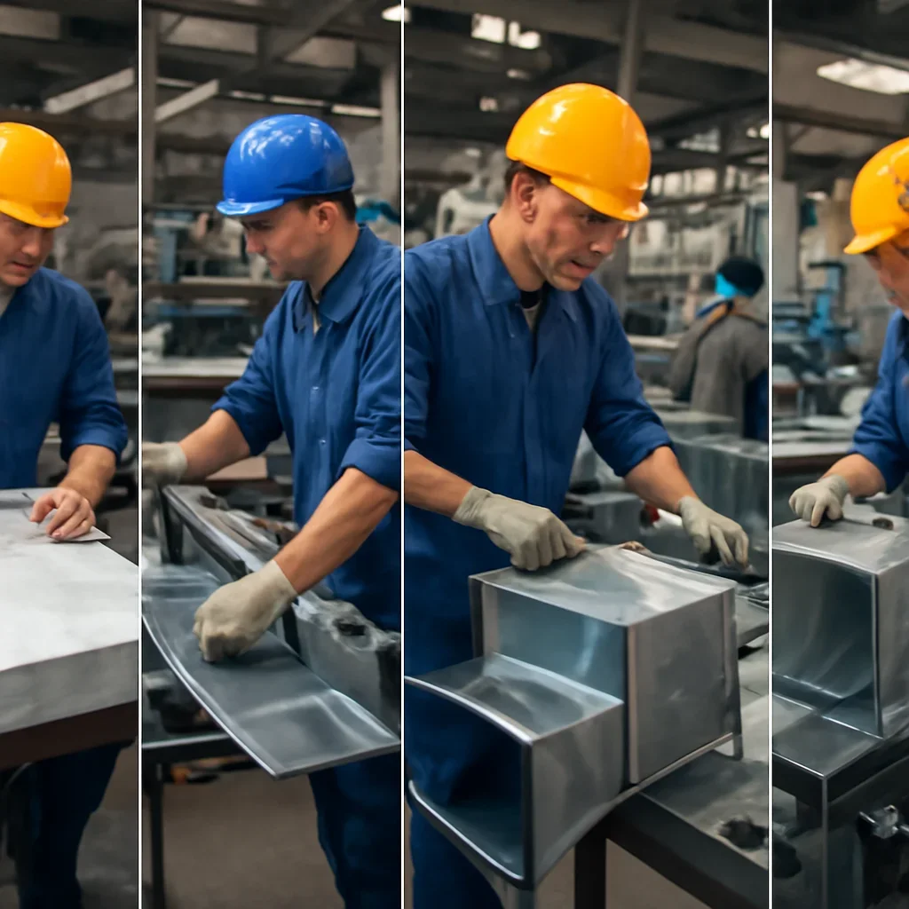 Fabrication workflow for hvac contractors from review through production