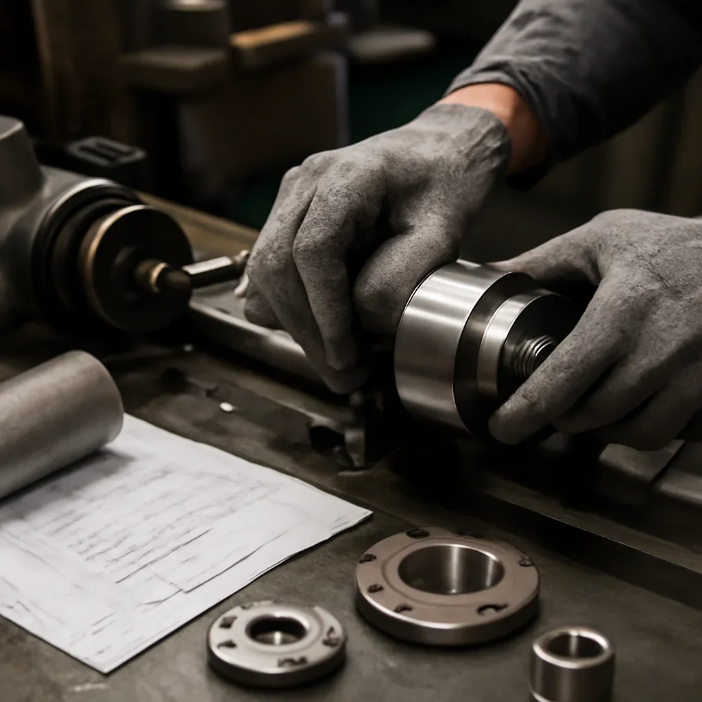 Close-up detail supporting manufacturing with parts, materials, and fabrication workflow