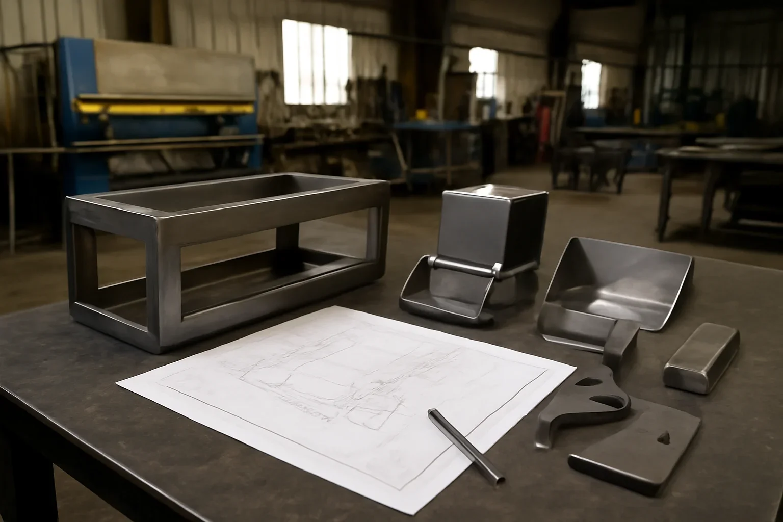 Packaging Equipment at Old Bridge Metal Fabrication with custom fabricated metal parts and project planning