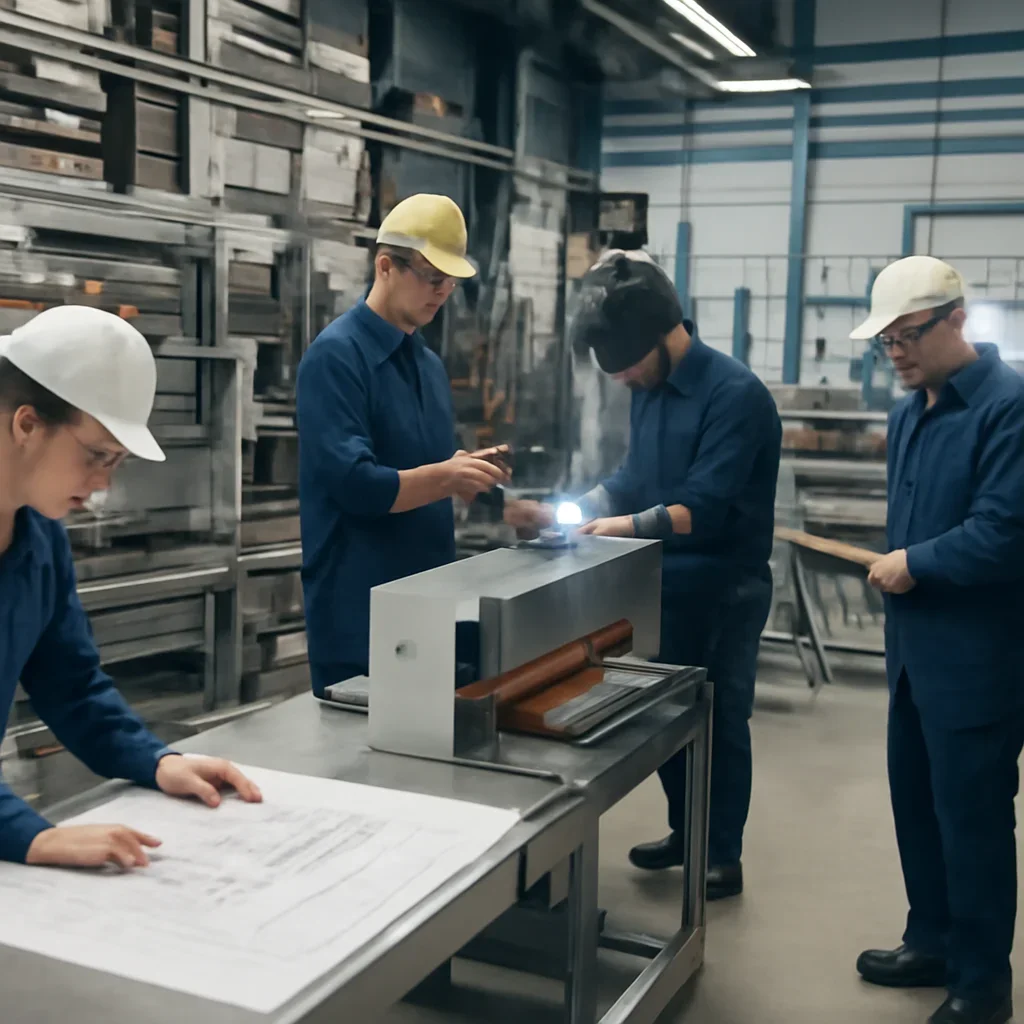 Fabrication workflow for packaging equipment from review through production