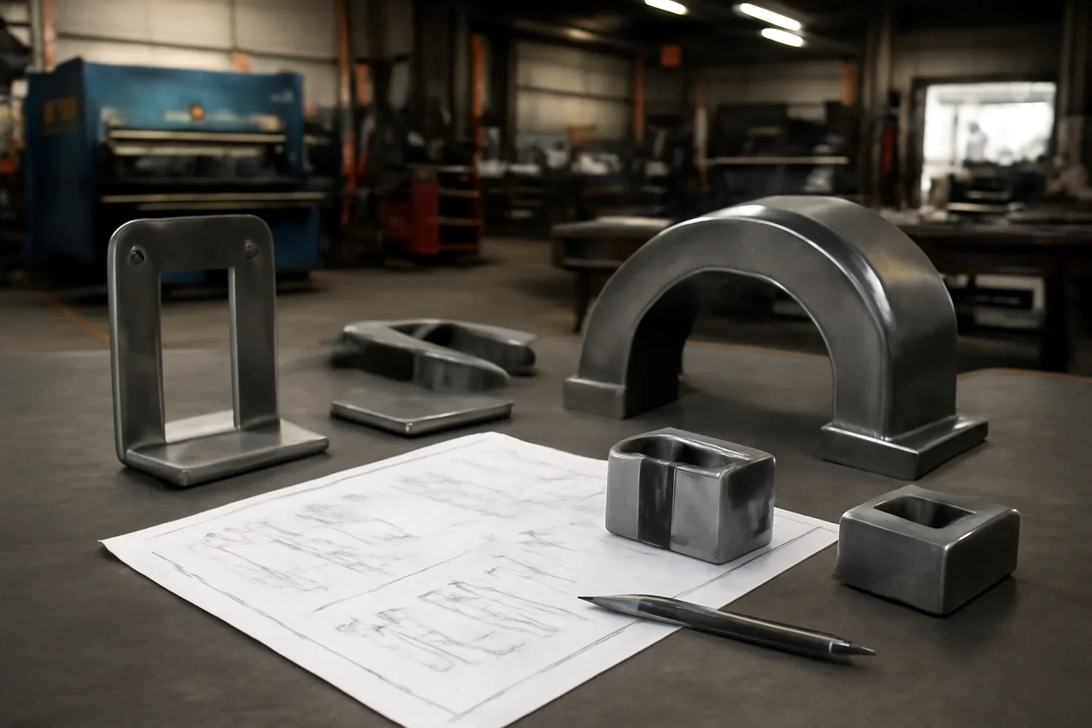 Integrations at Old Bridge Metal Fabrication with custom fabricated metal parts and project planning
