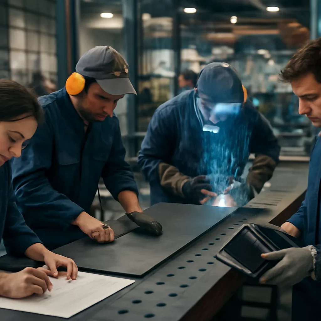 Fabrication workflow for integrations from review through production
