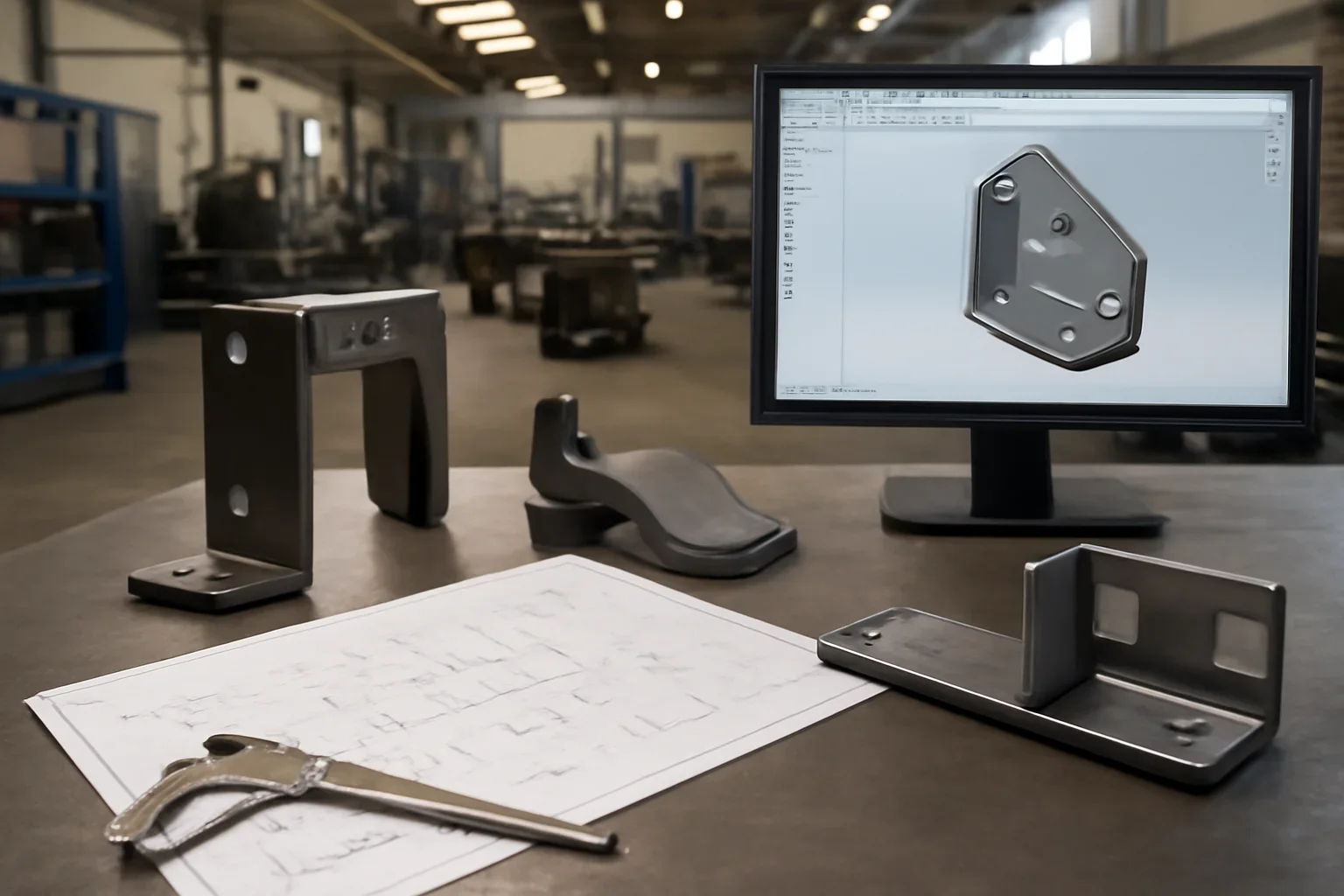 SolidWorks Integration at Old Bridge Metal Fabrication with custom fabricated metal parts and project planning