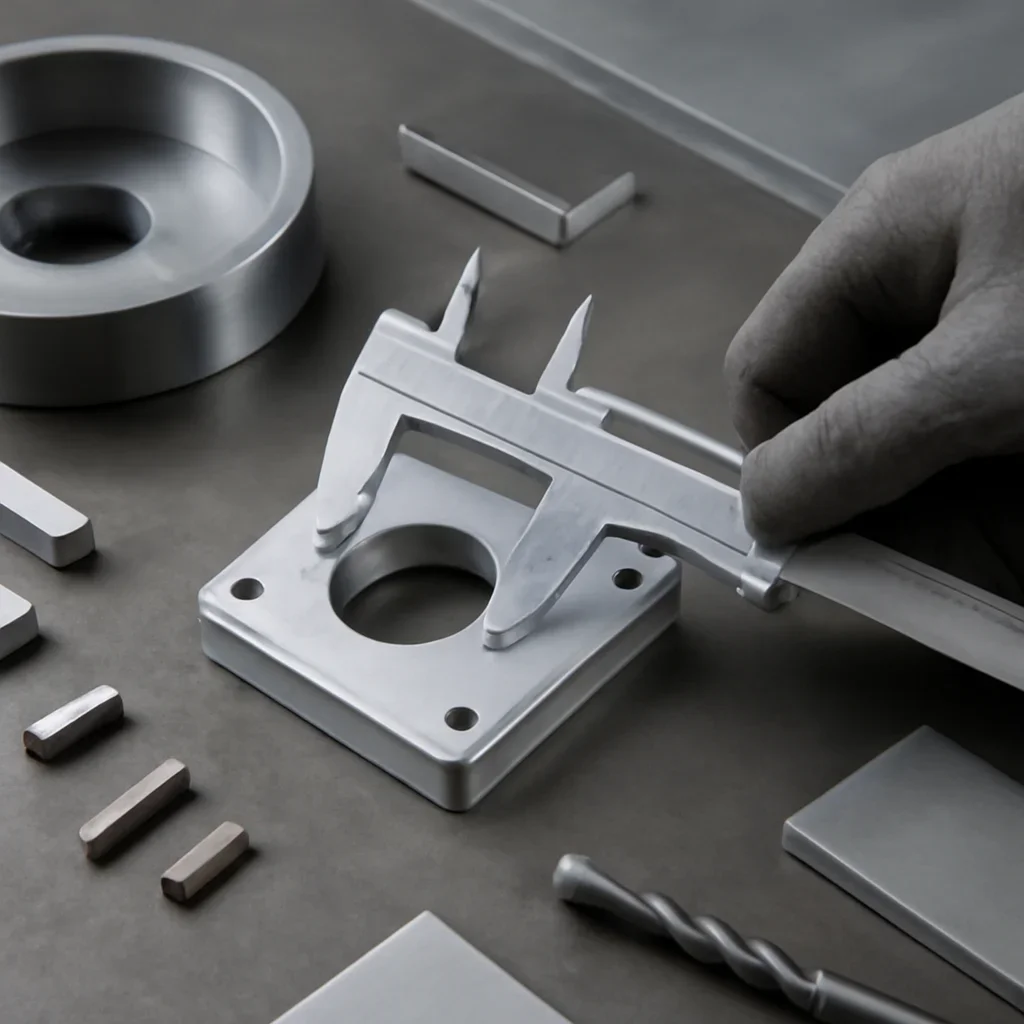 Close-up detail supporting pricing with parts, materials, and fabrication workflow