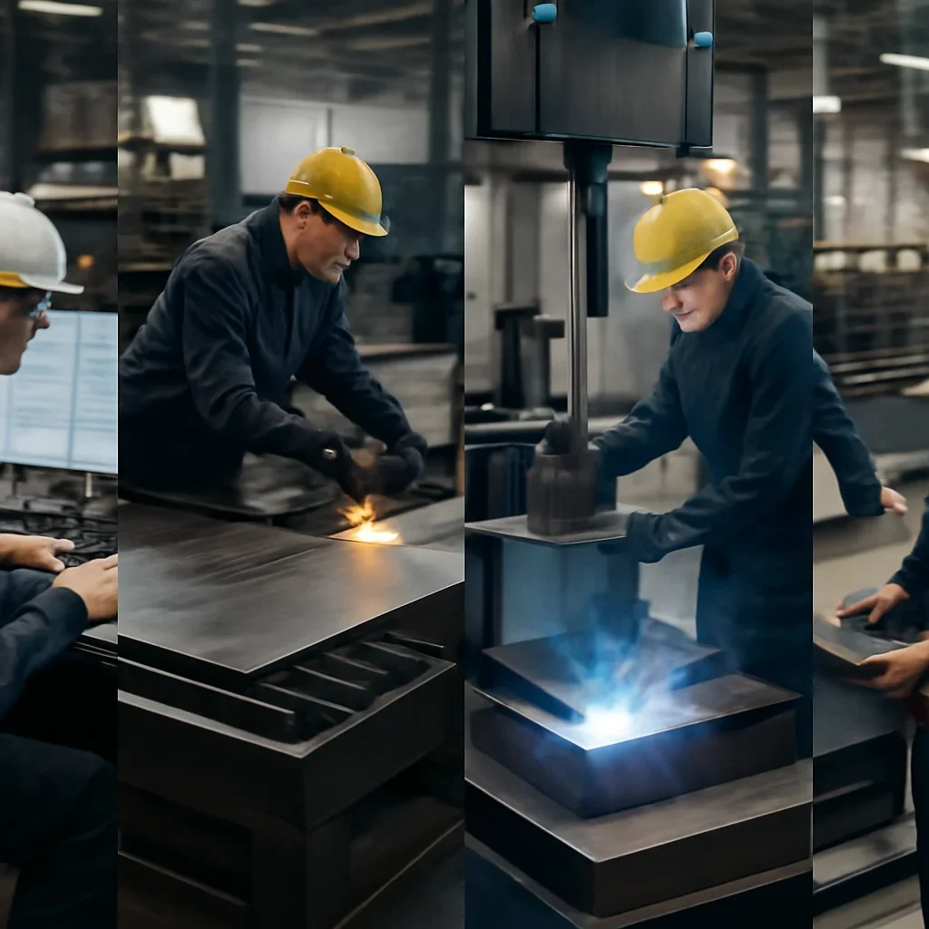 Fabrication workflow for request a quote from review through production