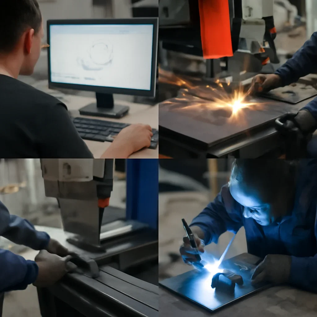 Fabrication workflow for custom brackets from review through production