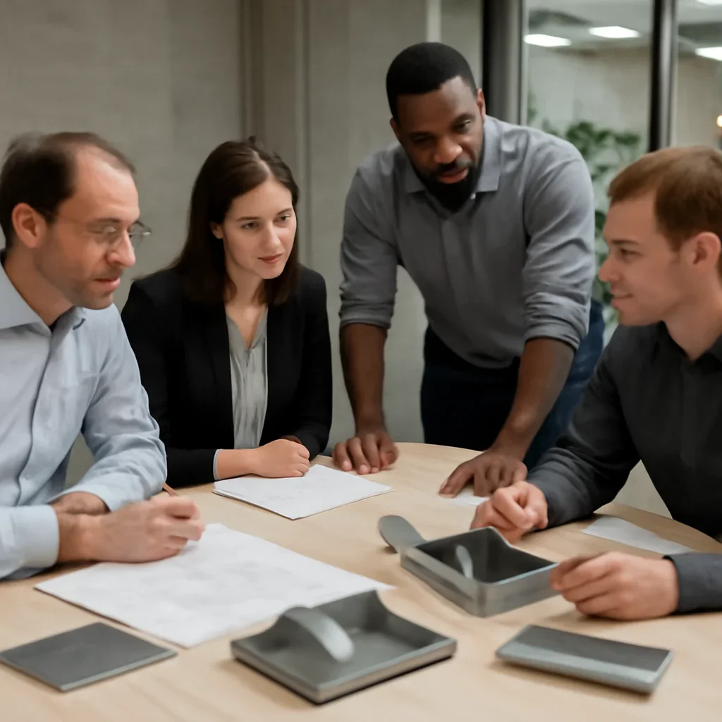 Project discussion around design-assist fabrication with the Riverside fabrication team