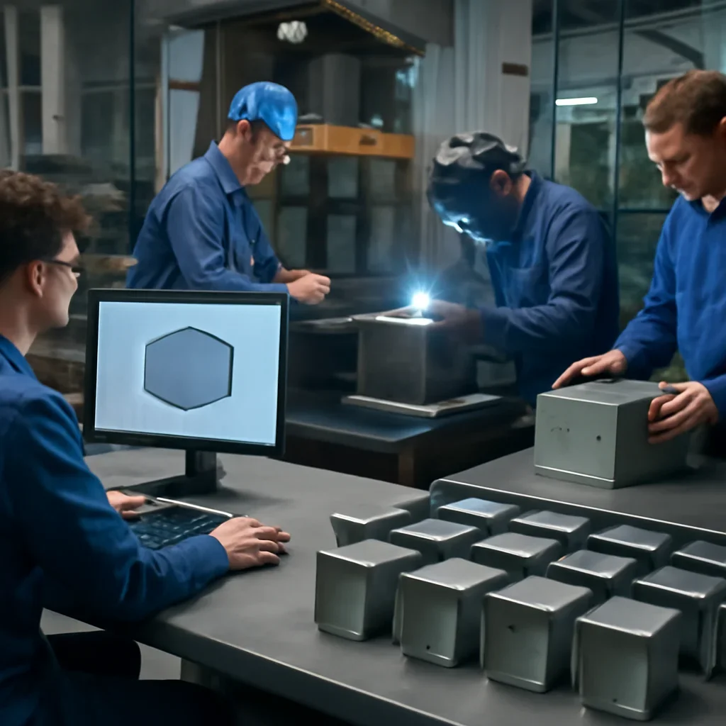 Fabrication workflow for metal enclosures from review through production