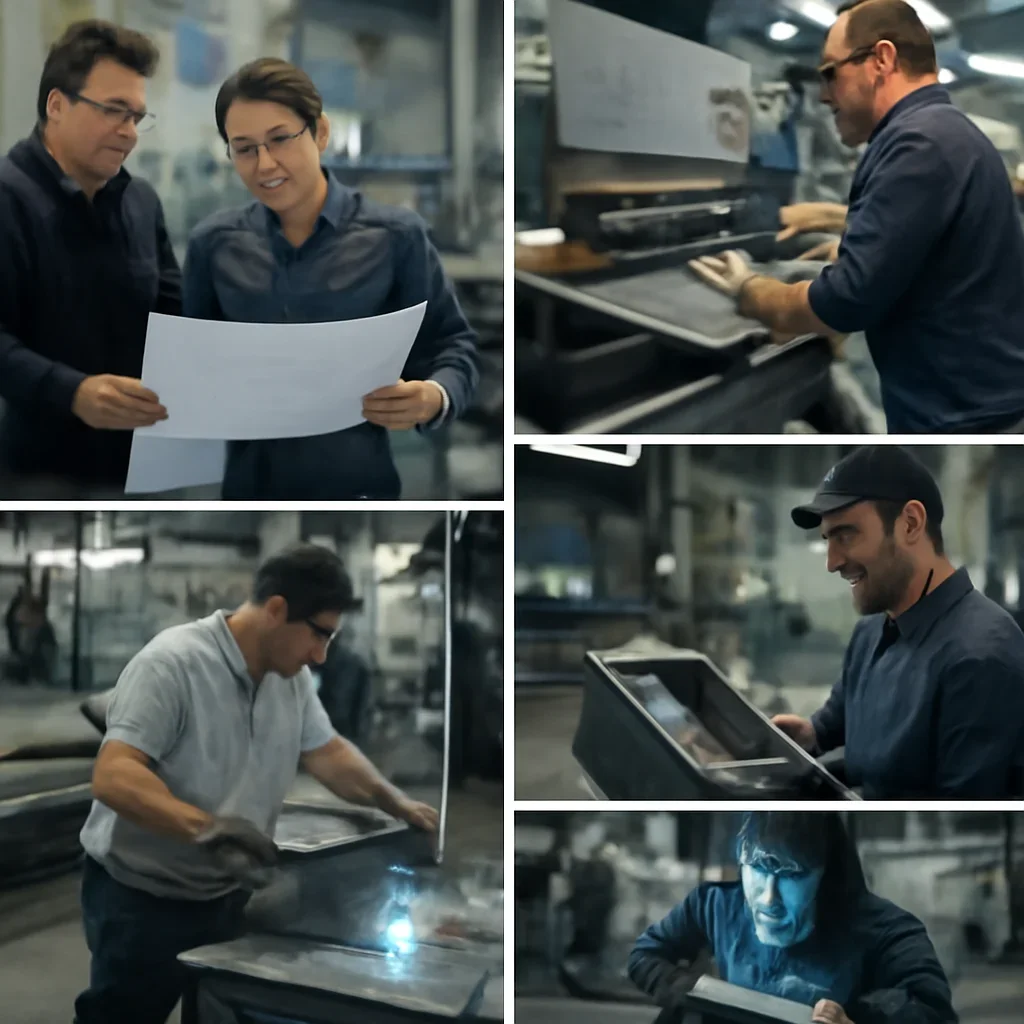 Fabrication workflow for oem contract fabrication from review through production