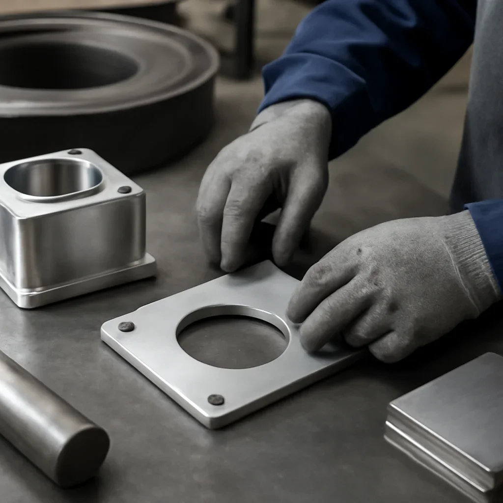 Close-up detail supporting oem contract fabrication with parts, materials, and fabrication workflow