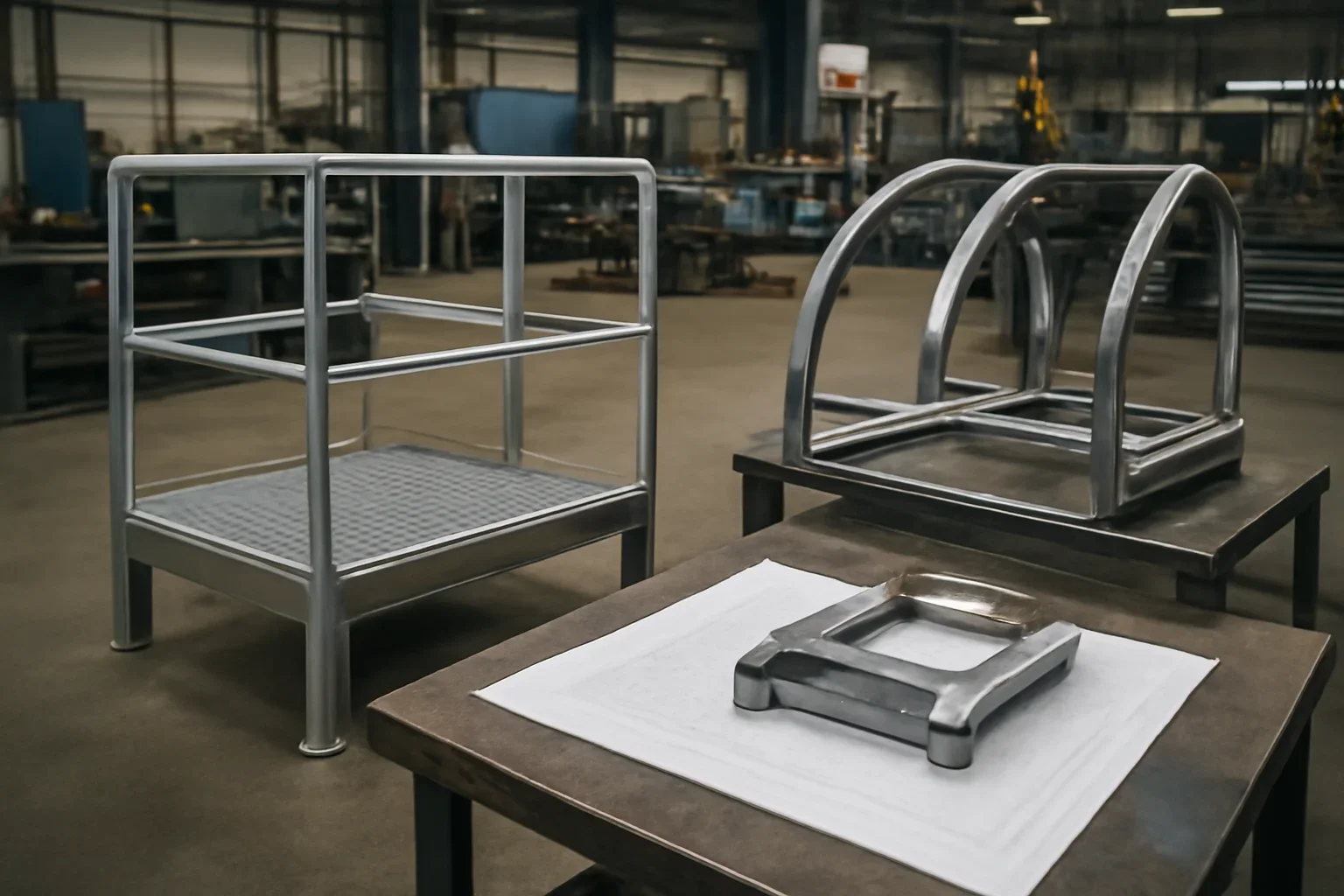 Platforms & Guards at Old Bridge Metal Fabrication with custom fabricated metal parts and project planning