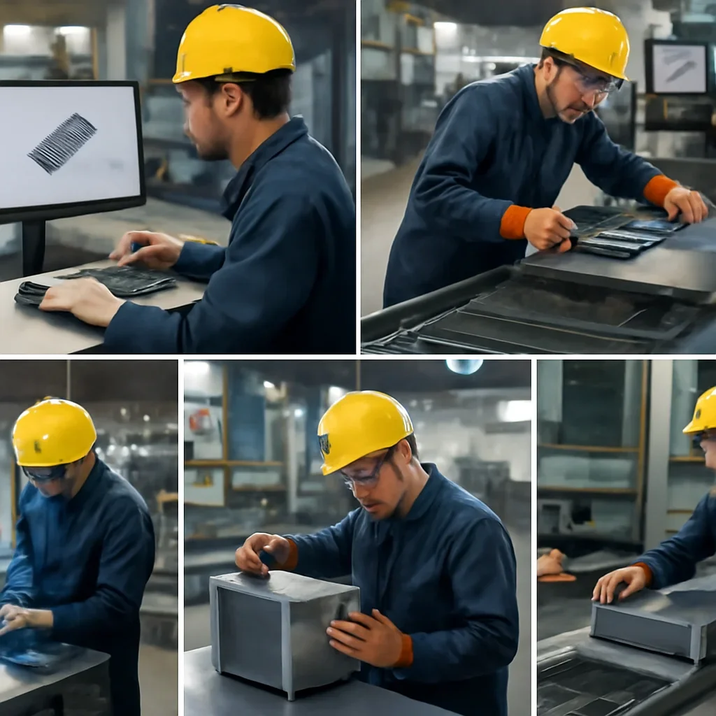 Fabrication workflow for solutions from review through production