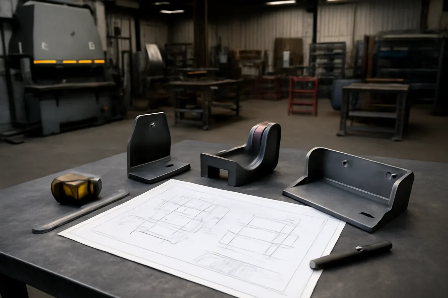 Prototype to Production at Old Bridge Metal Fabrication with custom fabricated metal parts and project planning