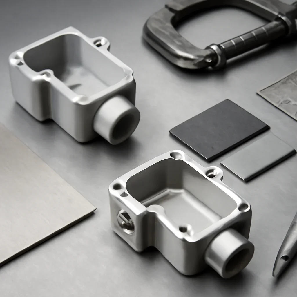 Close-up detail supporting prototype to production with parts, materials, and fabrication workflow
