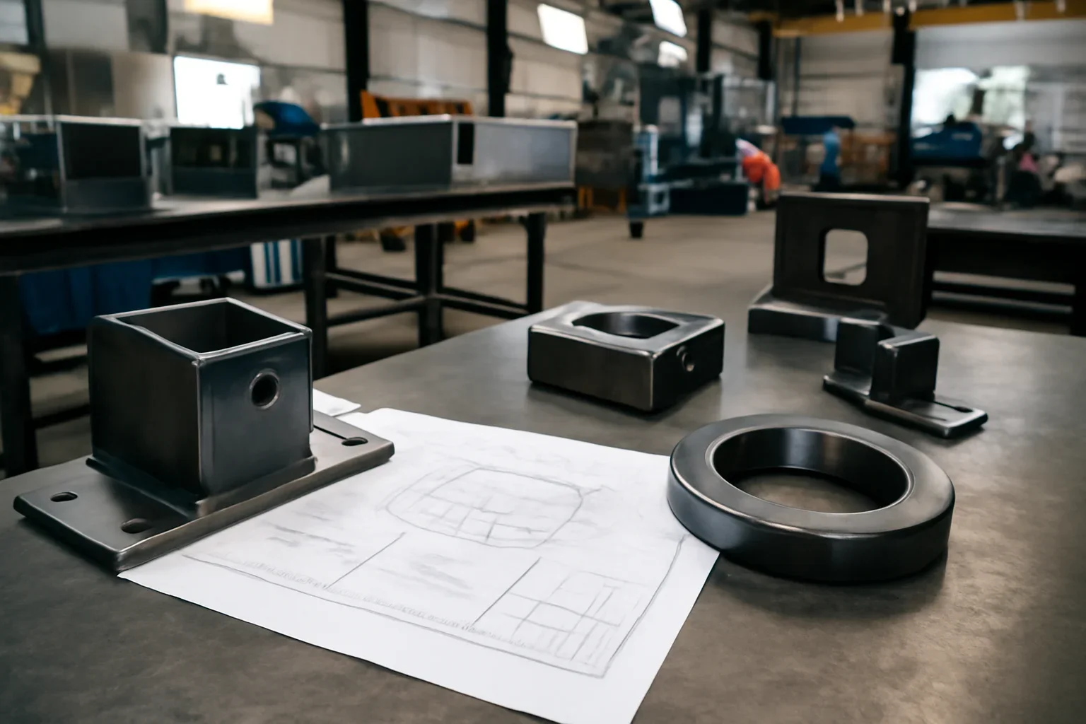 Capacity & Turnaround at Old Bridge Metal Fabrication with custom fabricated metal parts and project planning