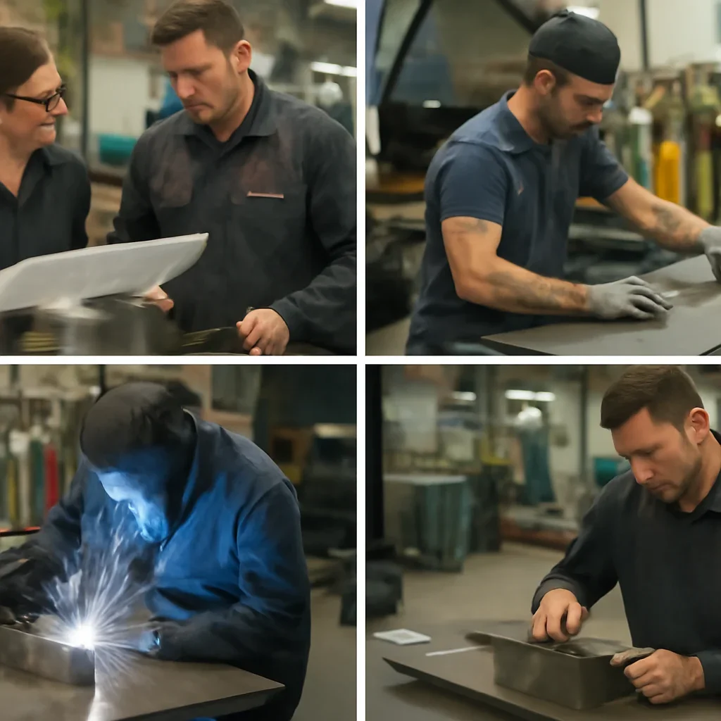 Fabrication workflow for finishes from review through production
