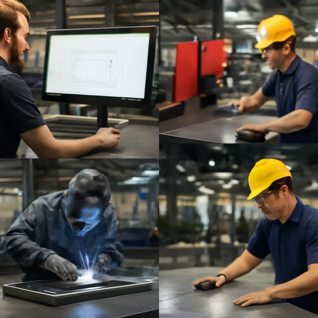 Fabrication workflow for how production orders work from review through production