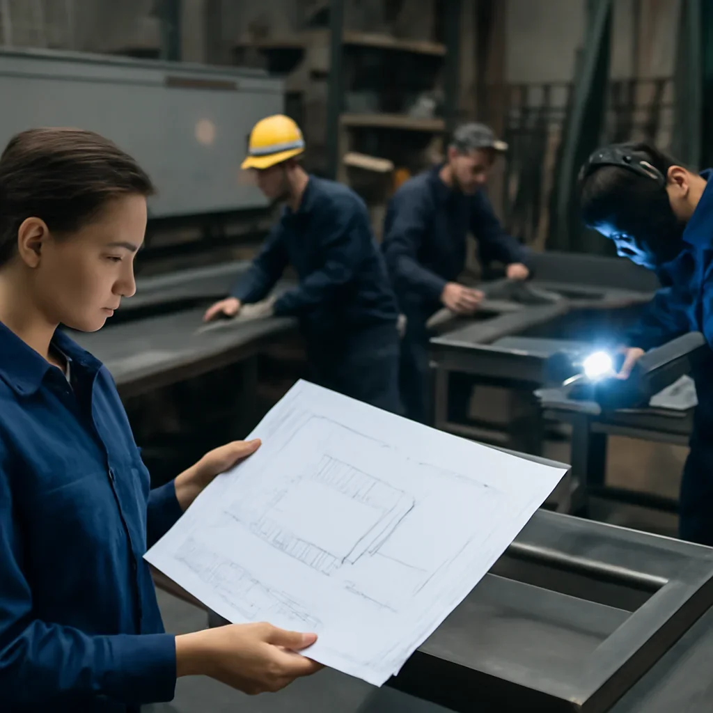 Fabrication workflow for support from review through production