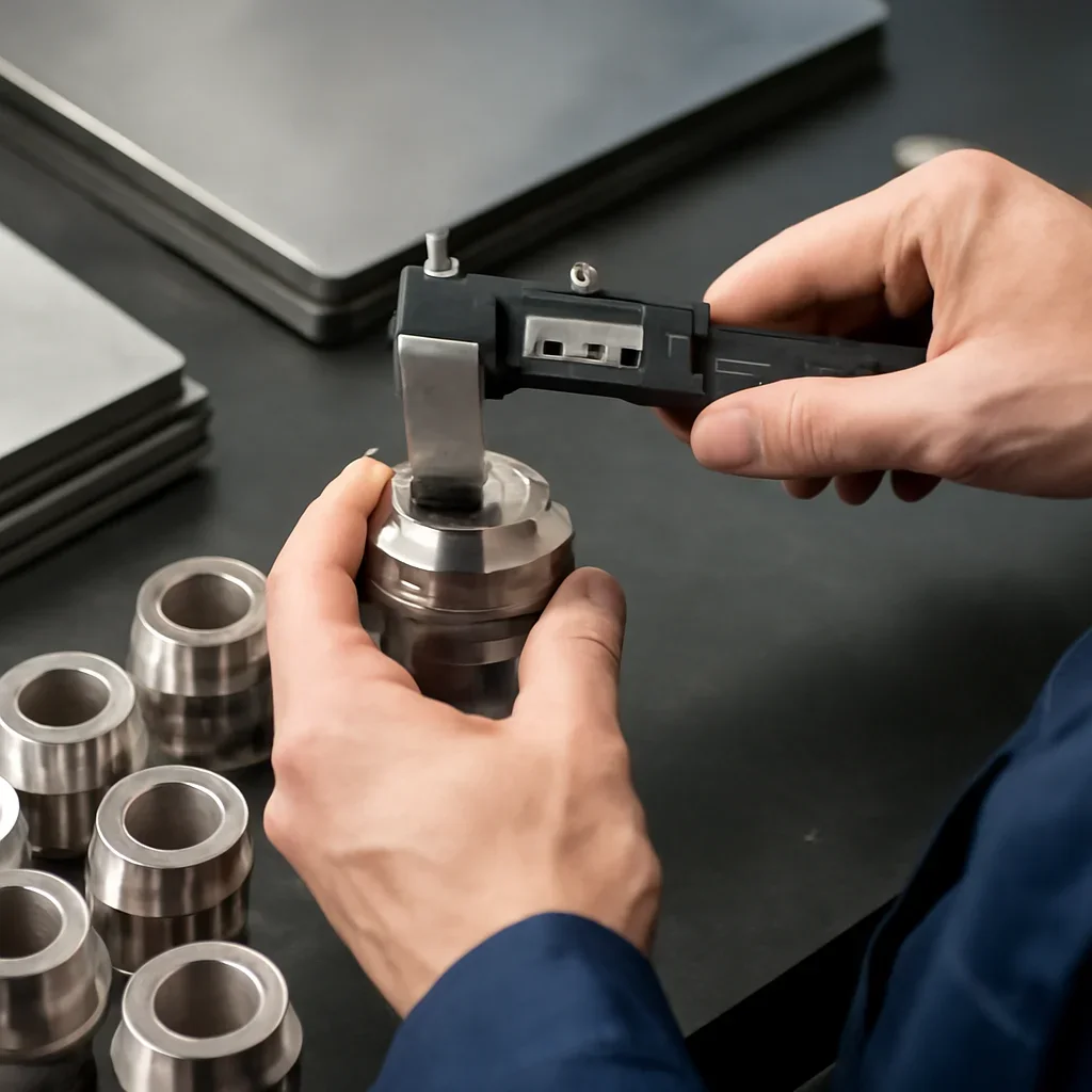Close-up detail supporting quality control with parts, materials, and fabrication workflow