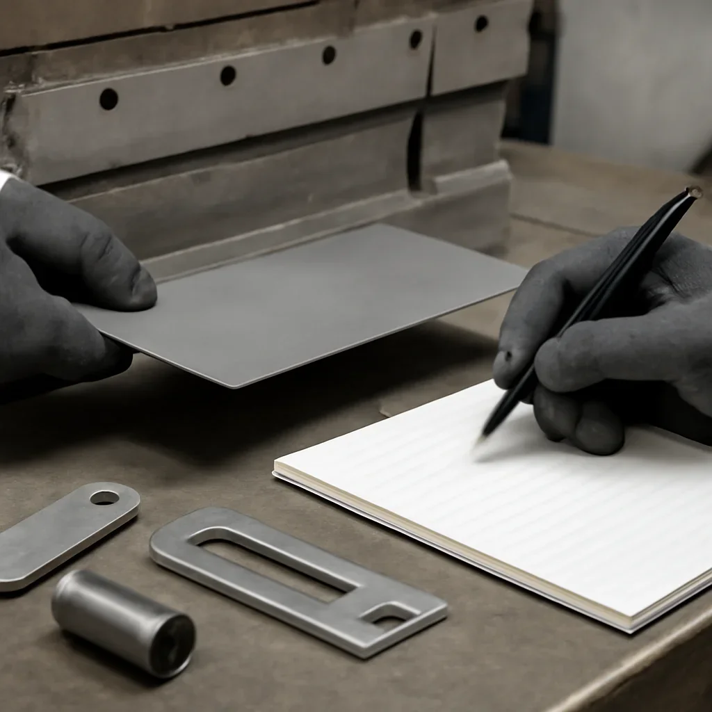 Close-up detail supporting how to request a quote with parts, materials, and fabrication workflow