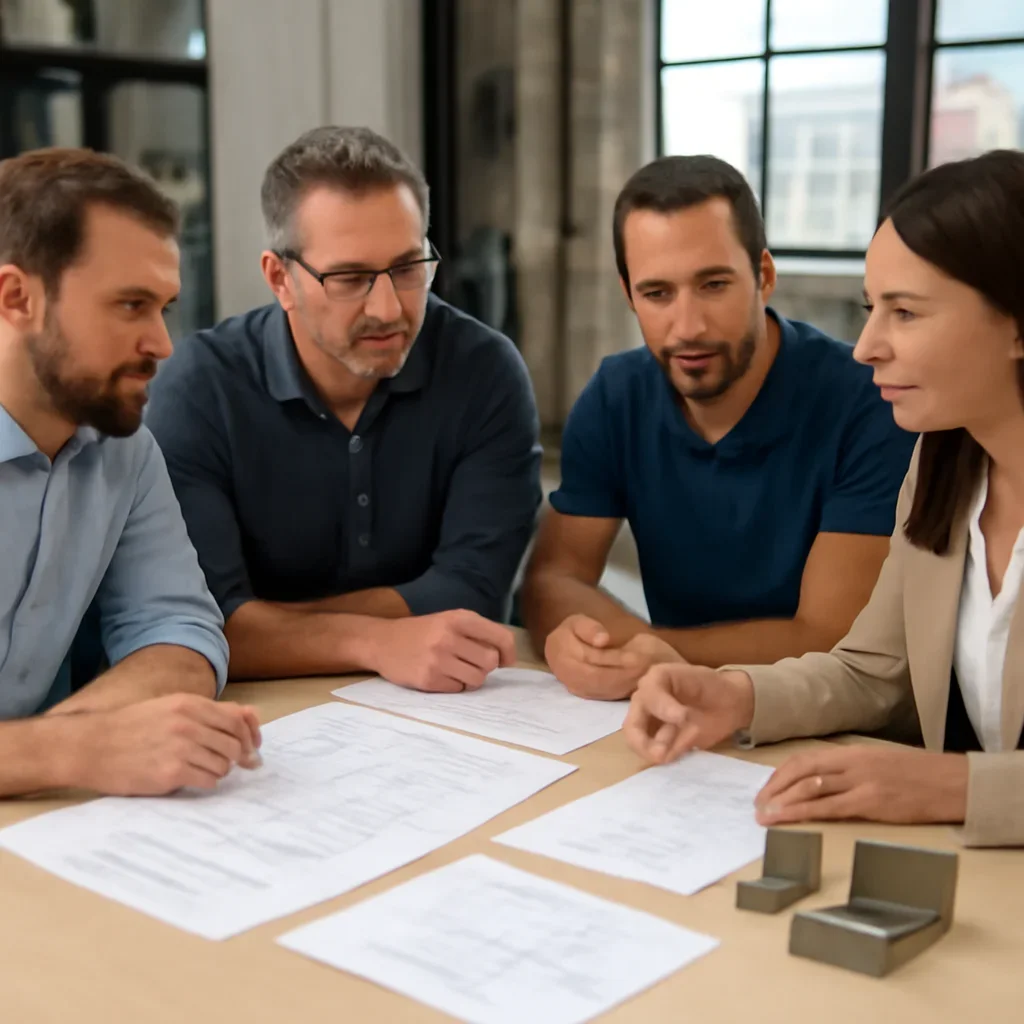 Project discussion around shipping & delivery with the Riverside fabrication team