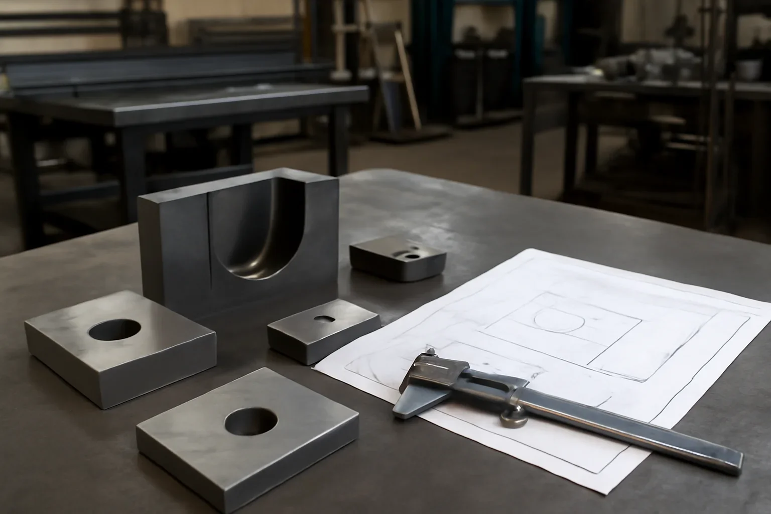 Tolerances at Old Bridge Metal Fabrication with custom fabricated metal parts and project planning