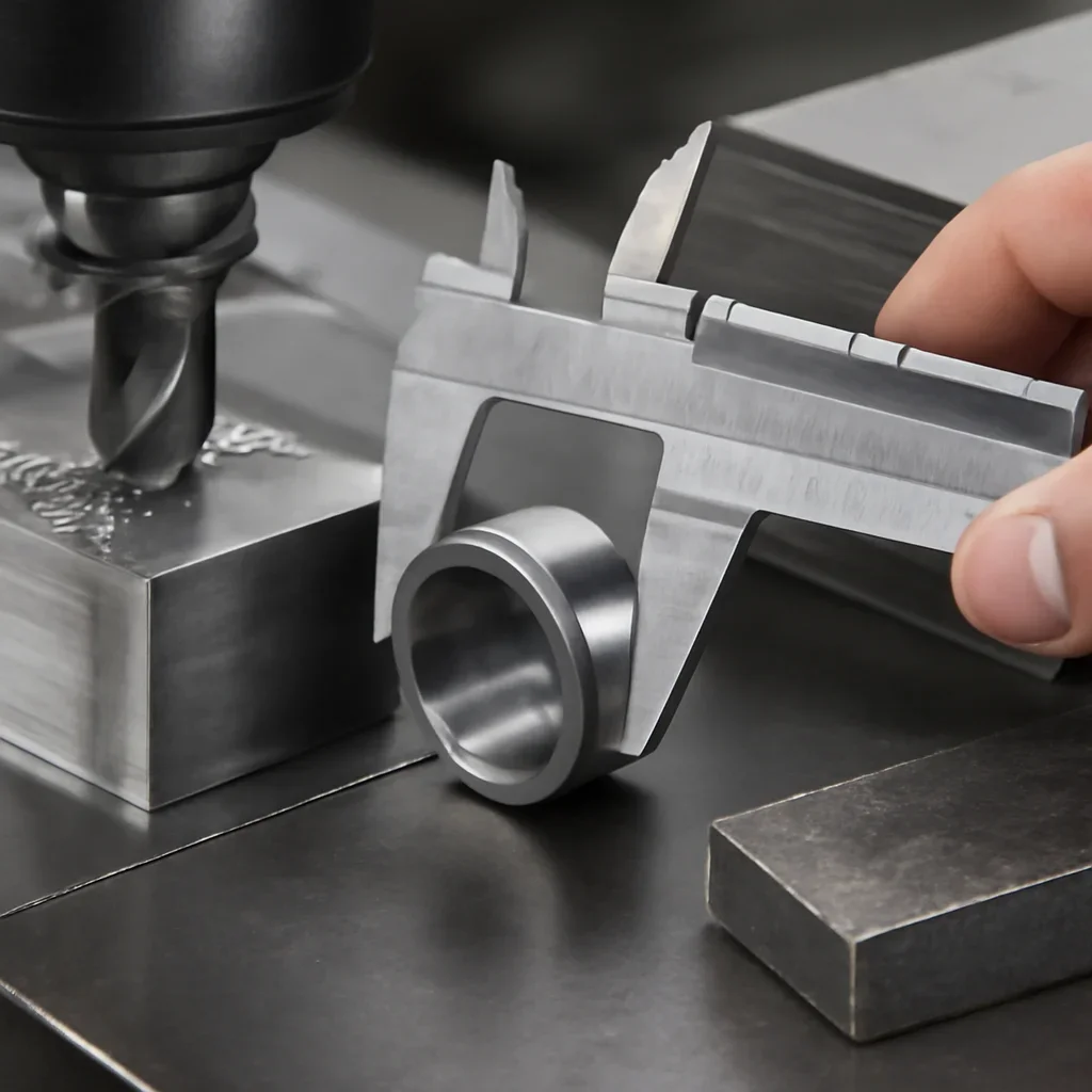 Close-up detail supporting tolerances with parts, materials, and fabrication workflow